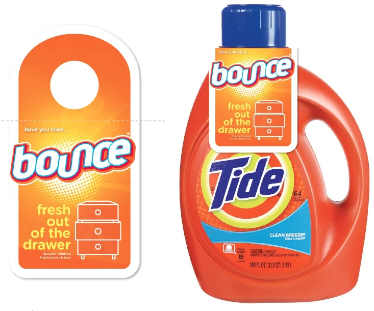 Bounce and Tide — in-store promotion