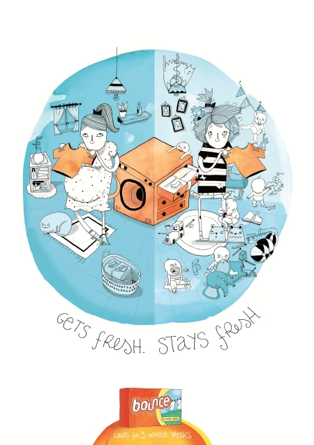 Bounce — fresh world print creative