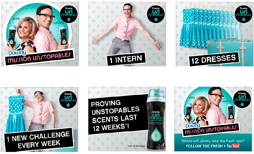 Downy Unstopables — Mission digital campaign