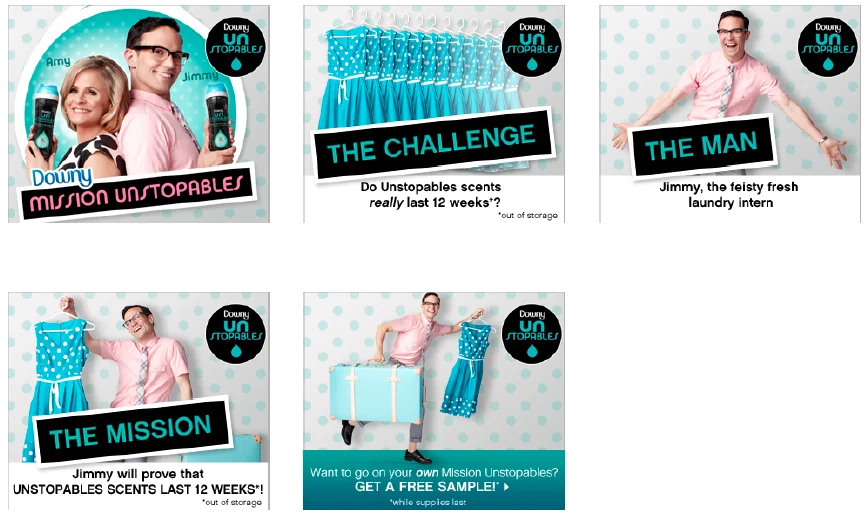 Downy Unstopables — Mission campaign creative