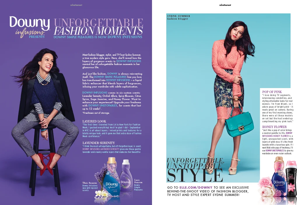Downy Infusions — fashion editorial