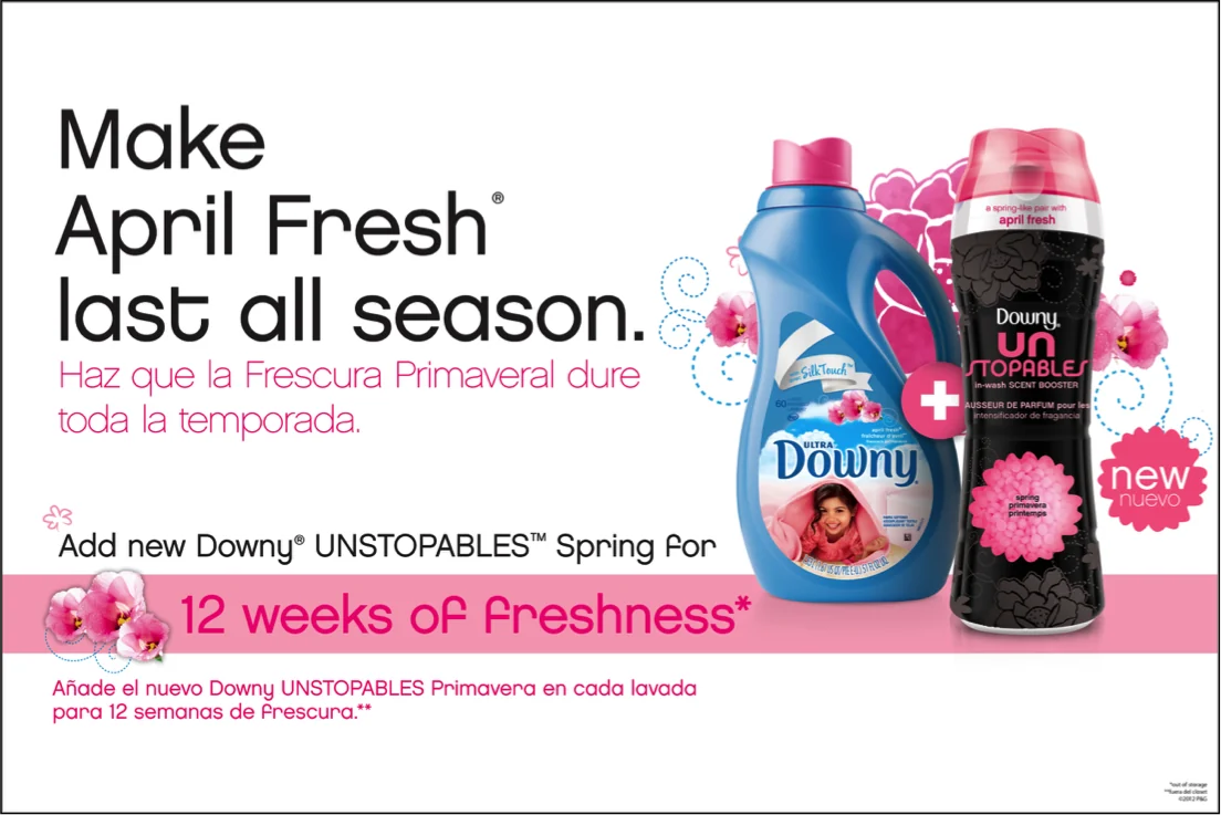 Downy — spring freshness in-store creative