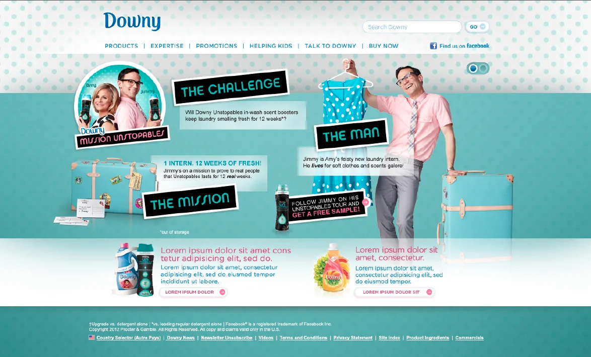Downy Unstopables — Mission website