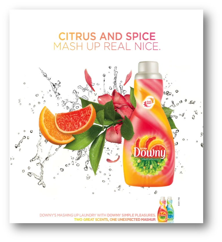 Downy — Citrus and Spice print creative