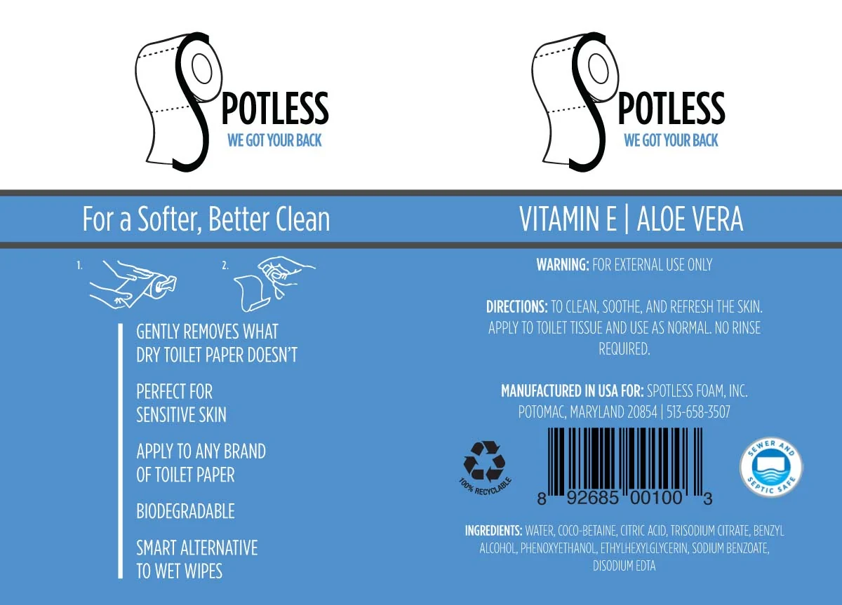 Spotless — label design