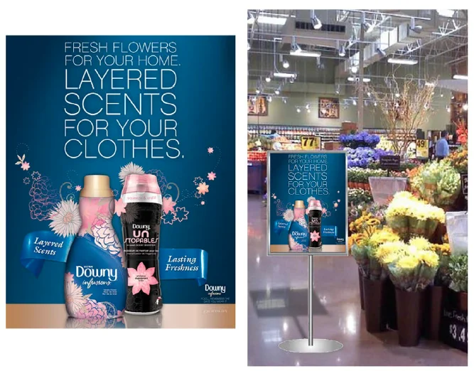 Downy Infusions — in-store display photography
