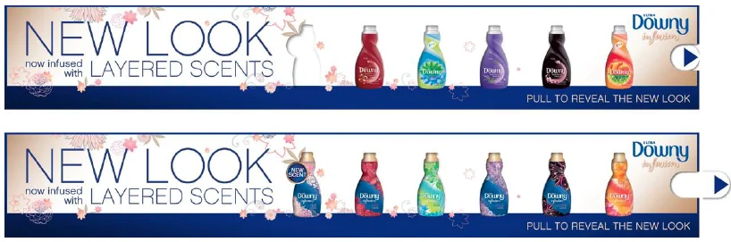 Downy Infusions — shelf-strip creative