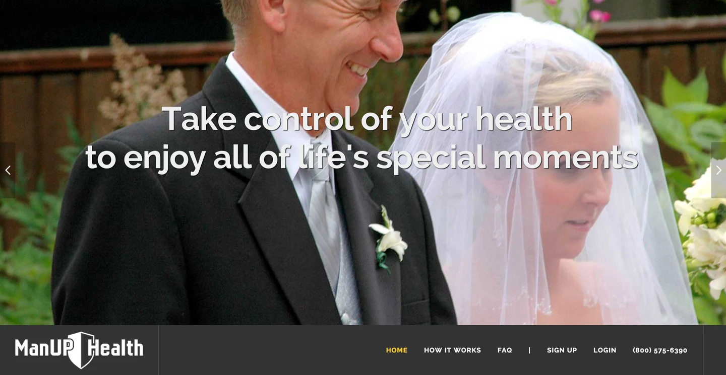ManUP Health — health-focused website
