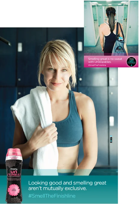 Downy Unstopables — print campaign
